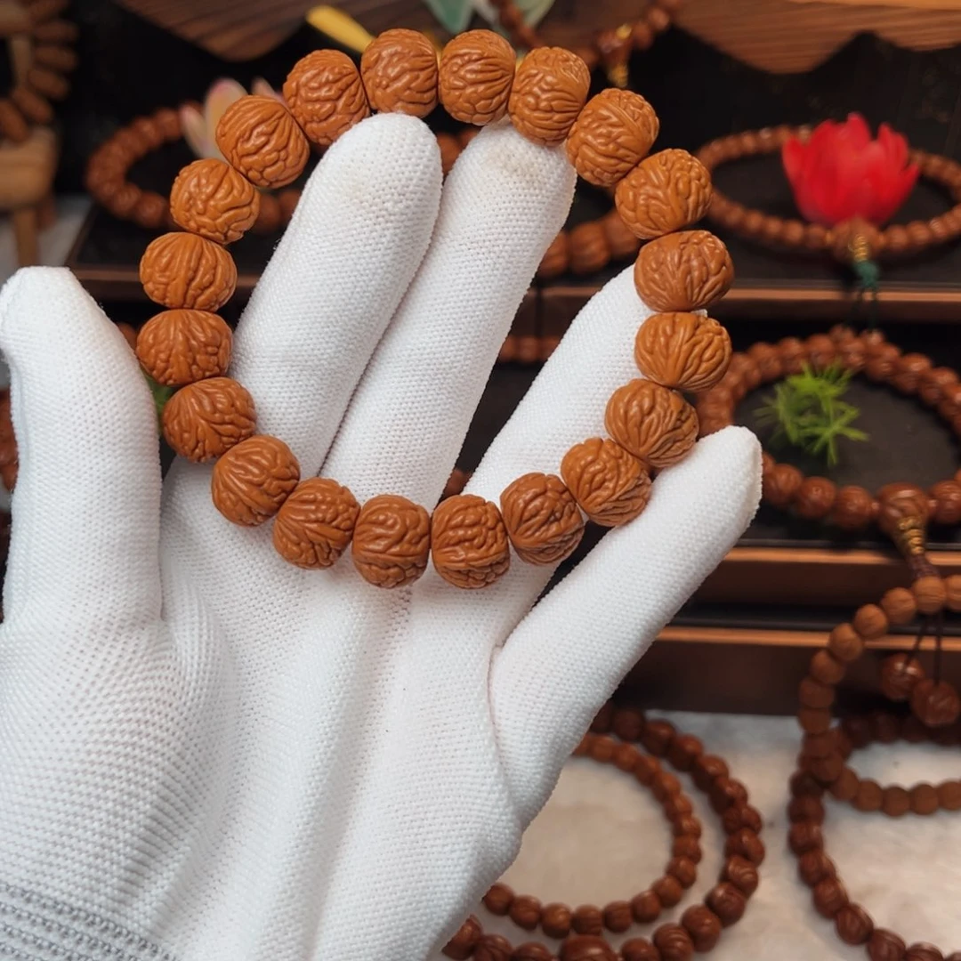 吊坠桃核15荔枝手串