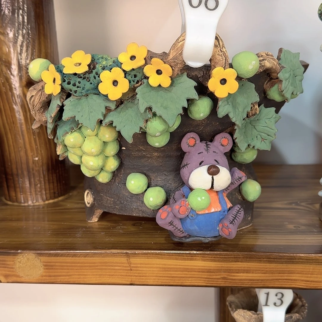 苏***娘本默花器麦饭石花盆