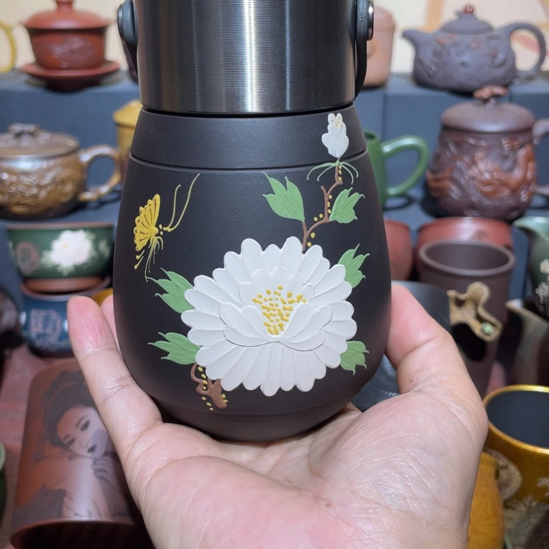 原矿紫砂手工主人杯