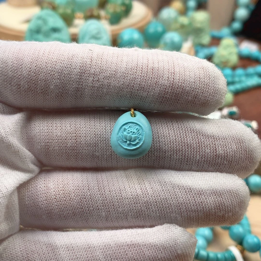 绿松石未镶嵌珠宝奇石11.5mm