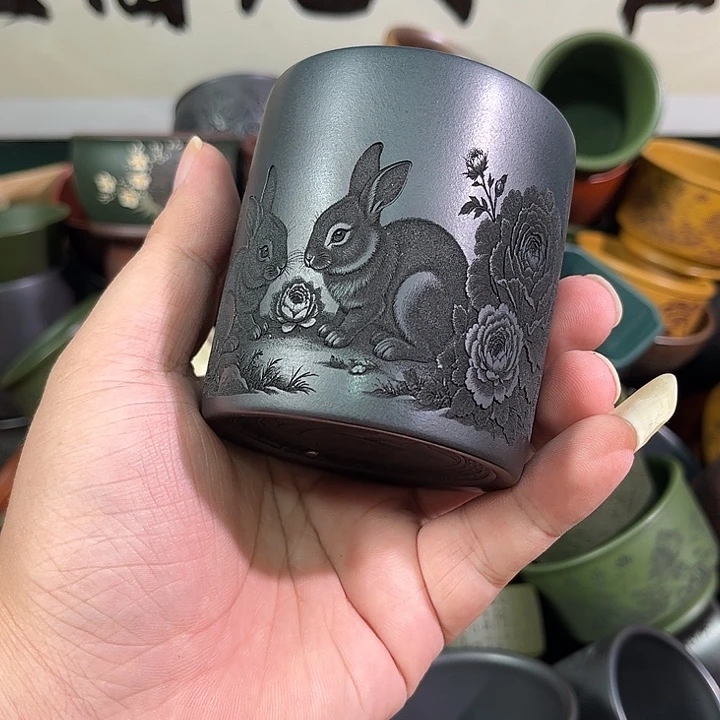 茶杯紫砂全手工紫砂主人杯