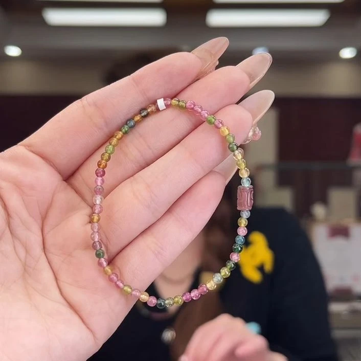 124327018碧玺/未镶嵌3mm+碧玺单圈18多样性发货