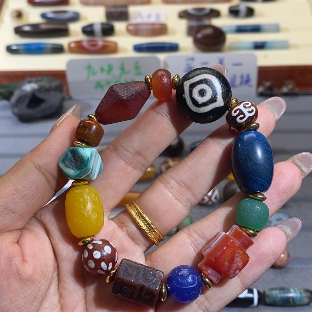 玛瑙/玉髓颈饰合金