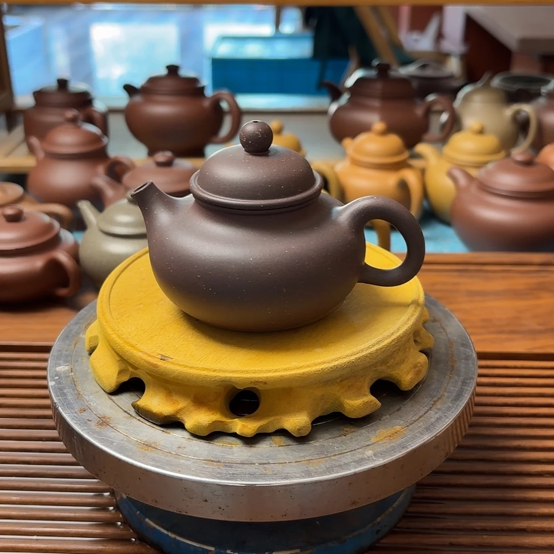 茶壶紫砂半手工制作
