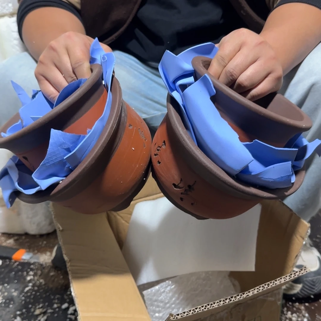 紫砂花盆瑕疵和瑕疵