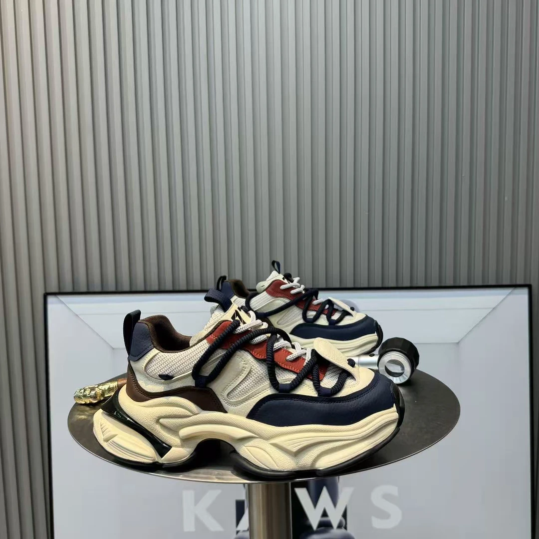 爆款老爹鞋潮流休闲鞋百搭舒适厚底增高男鞋子运动鞋潮鞋拼色