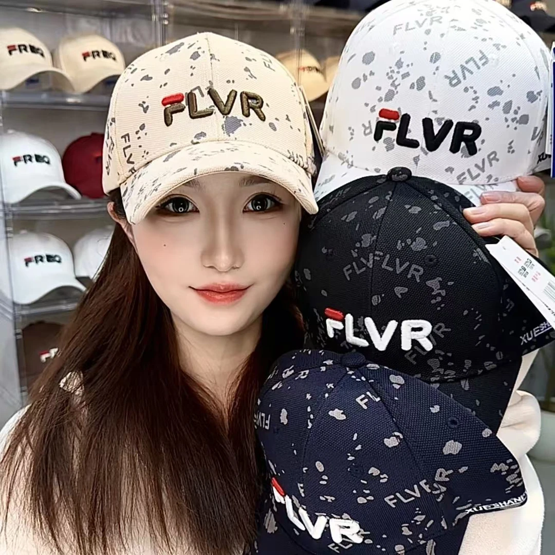 【FLVR正品】秋冬墨点印花显年轻棒球帽男女同款加大加宽休闲百搭帽