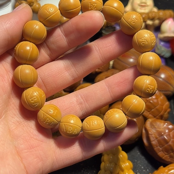 橄榄核手串/手链猴头篮球