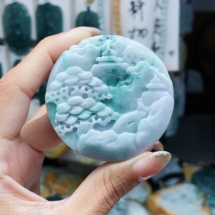 翡翠未镶嵌颈饰翡翠