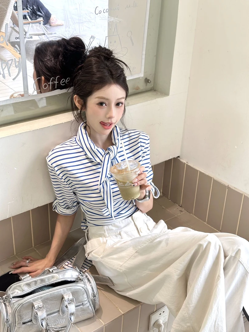 2025早秋新款时尚套装气质显瘦洋气休闲百搭性感辣妹外穿上衣长裤