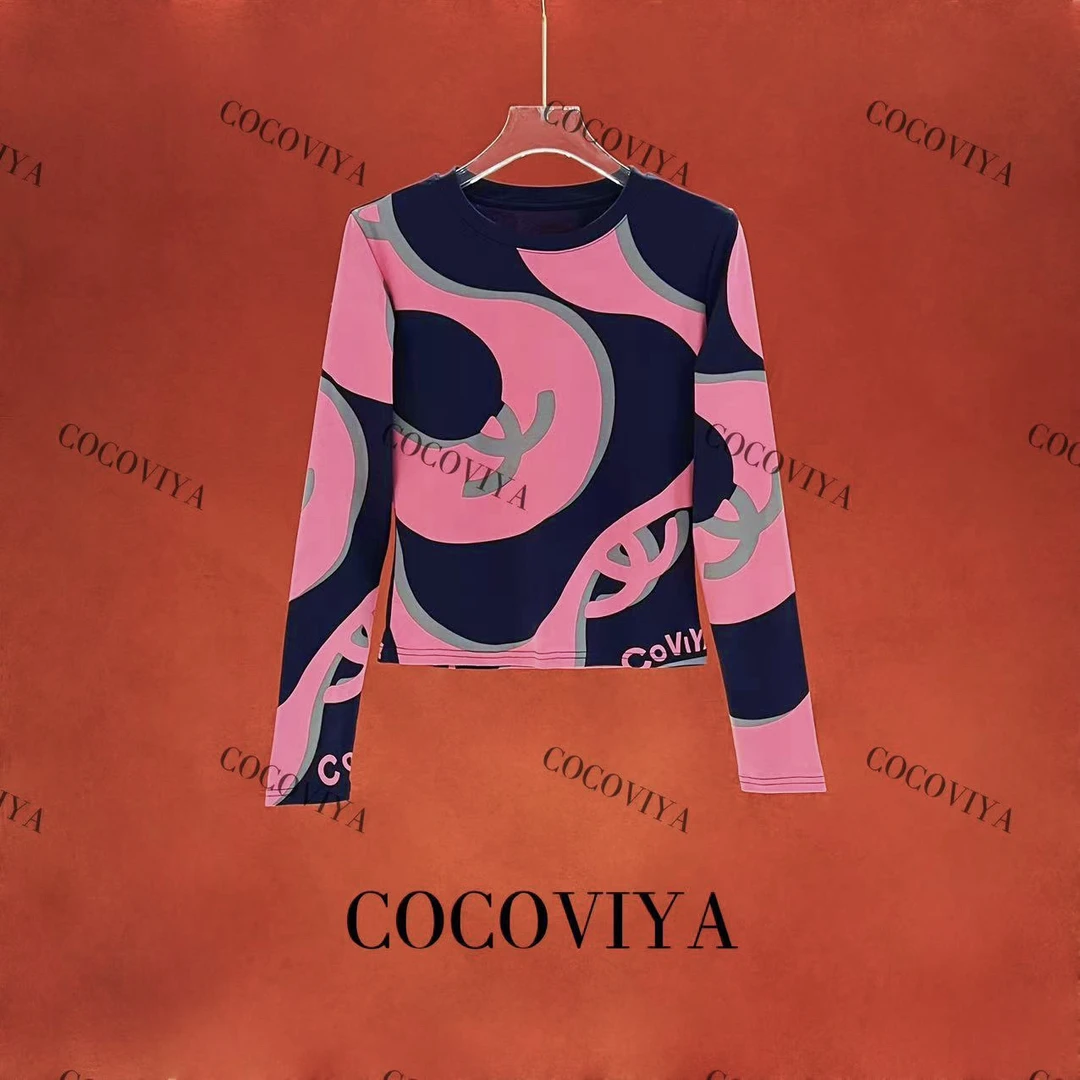 DD 2025 COCOVIYA设计感印花秋冬百搭时尚休闲上衣【24C-333】