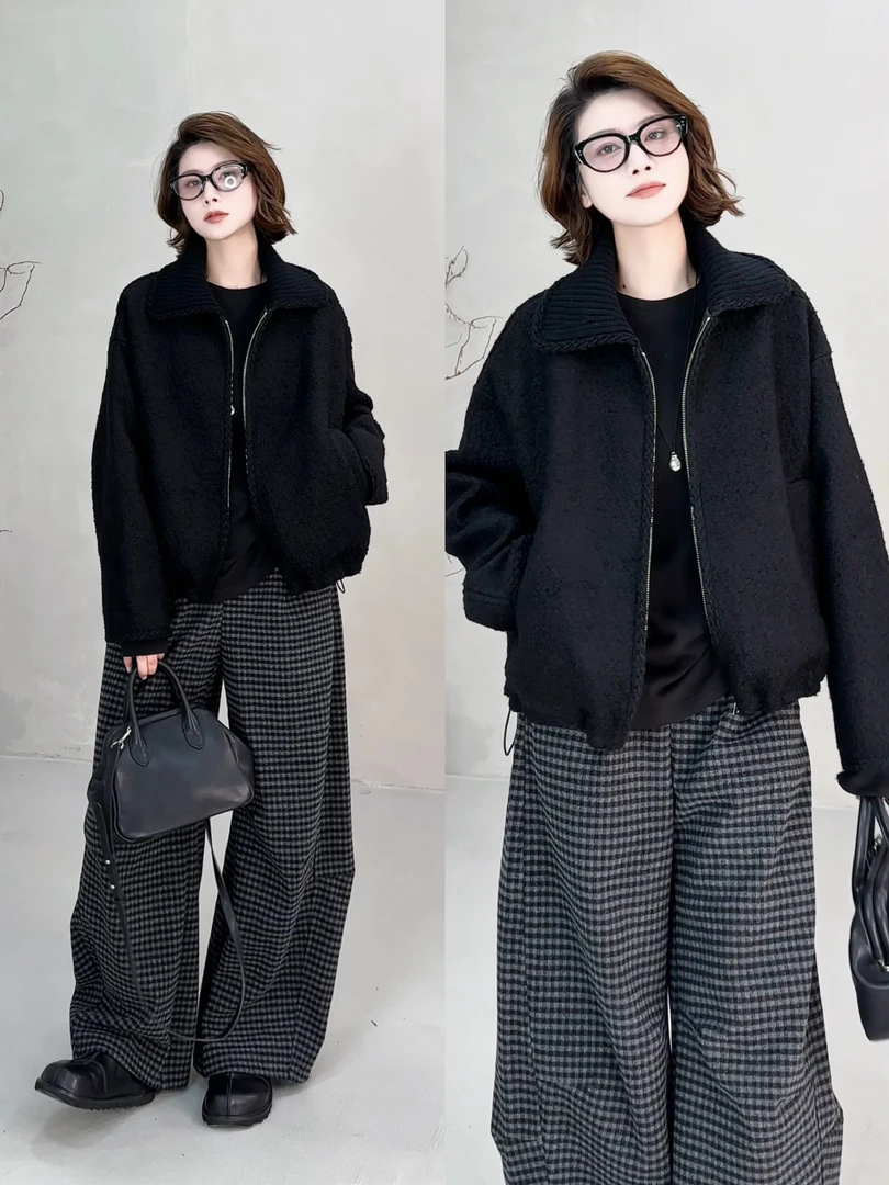 月月 2025秋冬新款【恩典记忆】时尚显瘦女外套羊毛外套 2509C6209