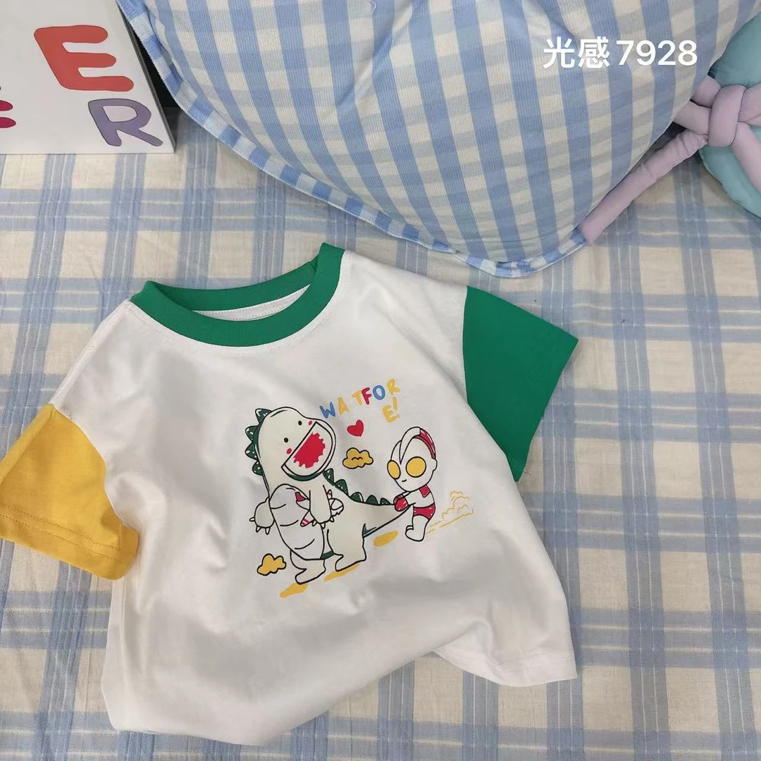 新款糖爸儿童短袖T恤78