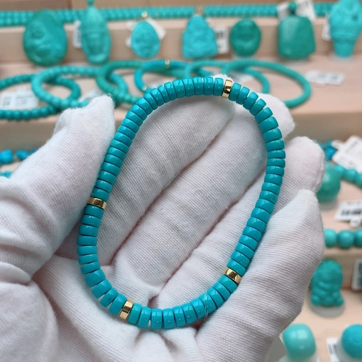 绿松石未镶嵌珠宝奇石5mm