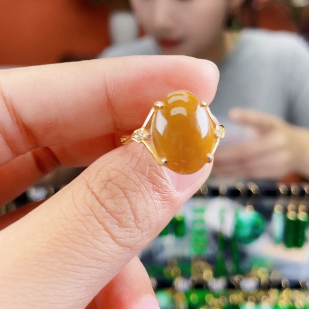 翡翠银S925镶嵌耳饰