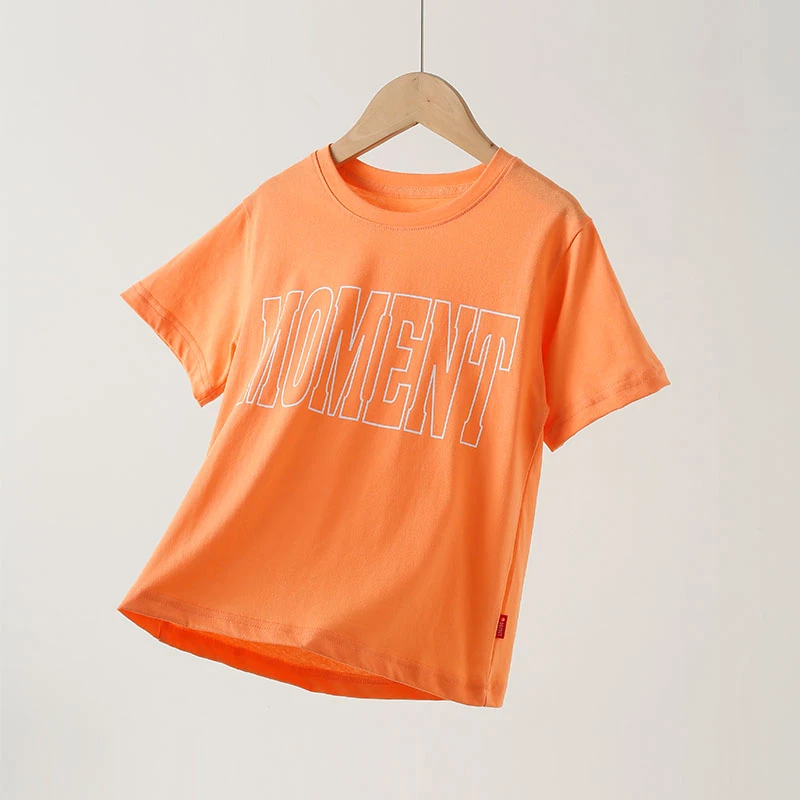 品牌实体专柜！纯棉儿童夏季印花字母儿童短袖T恤   1058