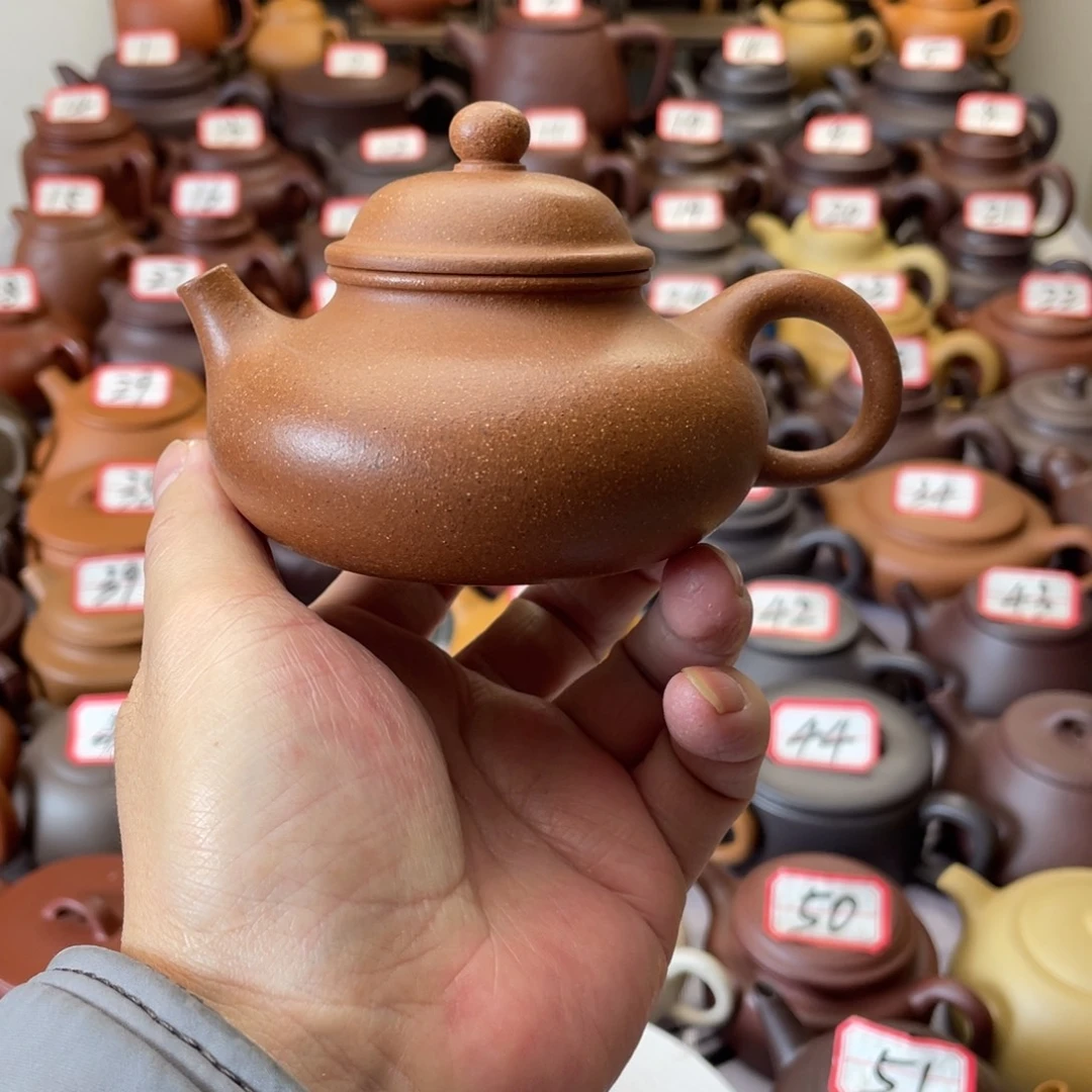 紫砂茶壶宜兴紫砂半手工