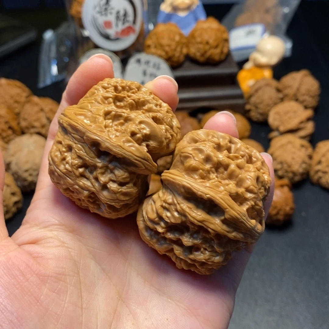 文玩核桃把件49号元宝42尺打底