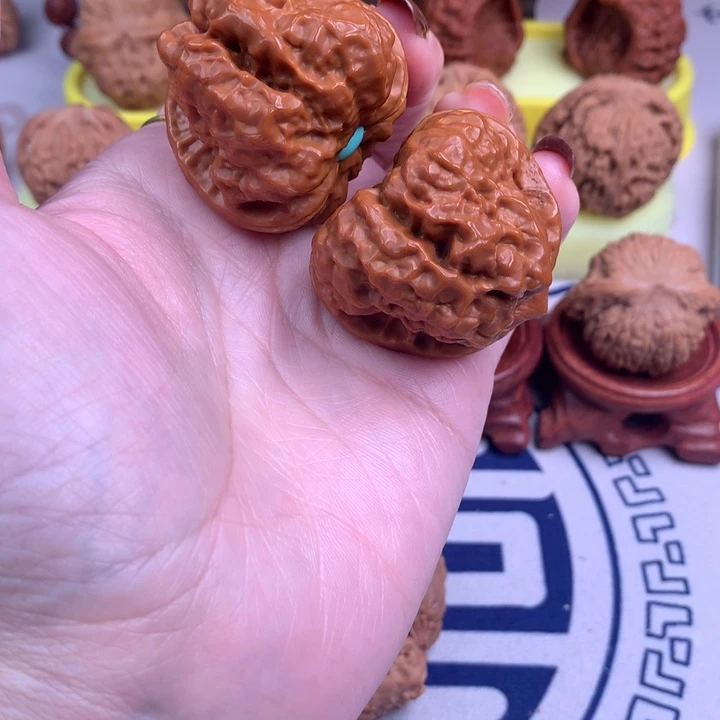 神***影文玩核桃吊坠蛙蛙41