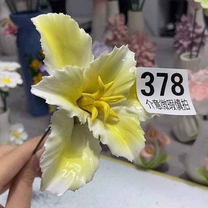 陶瓷纯手工捏花设计