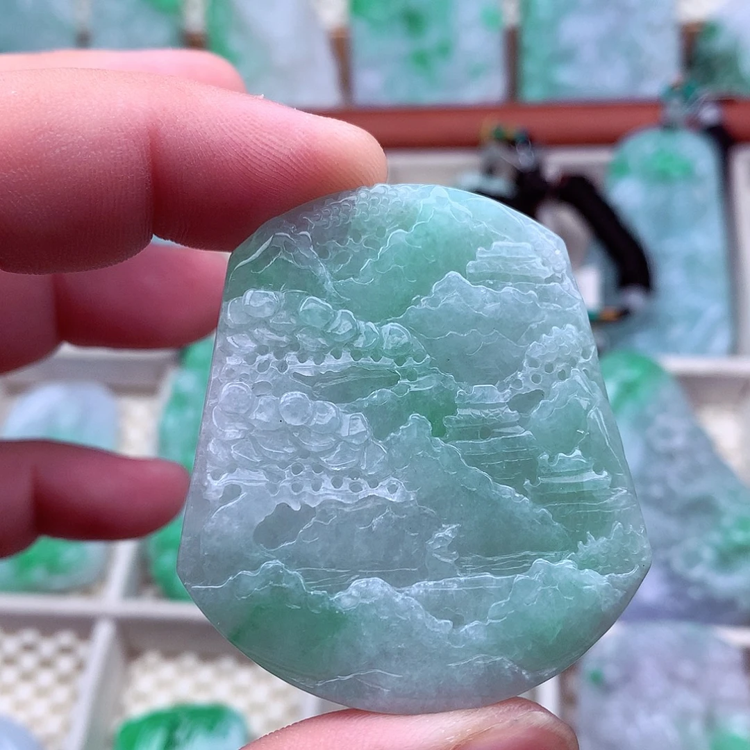 翡翠未镶嵌吊坠(不含链)