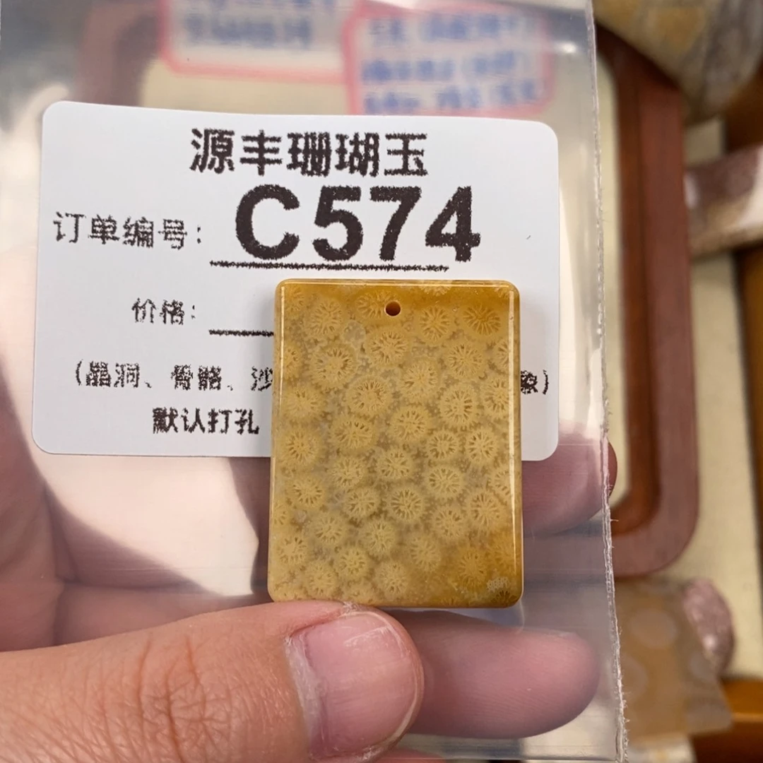 硅化玉颈饰未镶嵌F**.