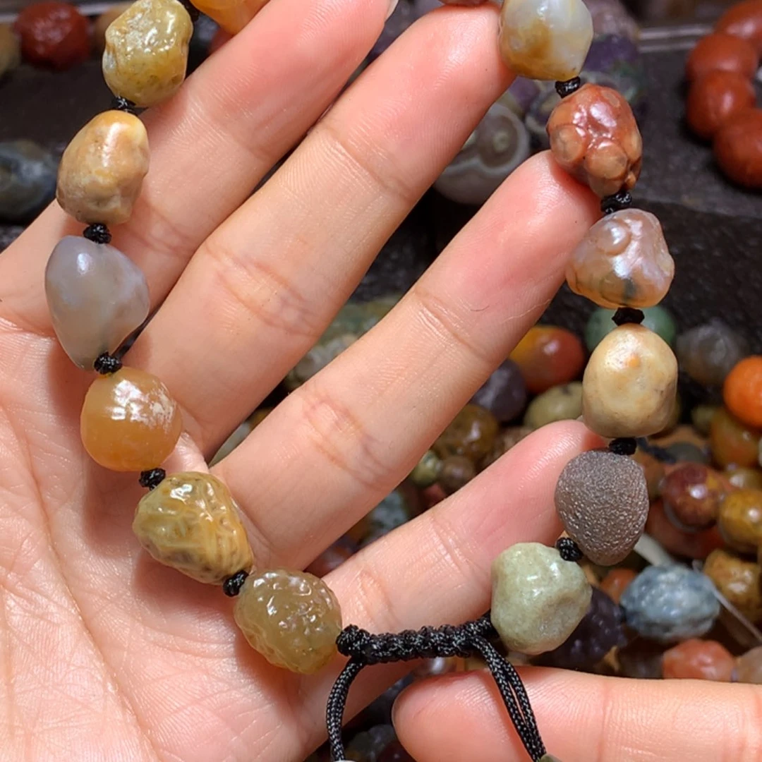 未镶嵌玛瑙/玉髓珠宝半成品