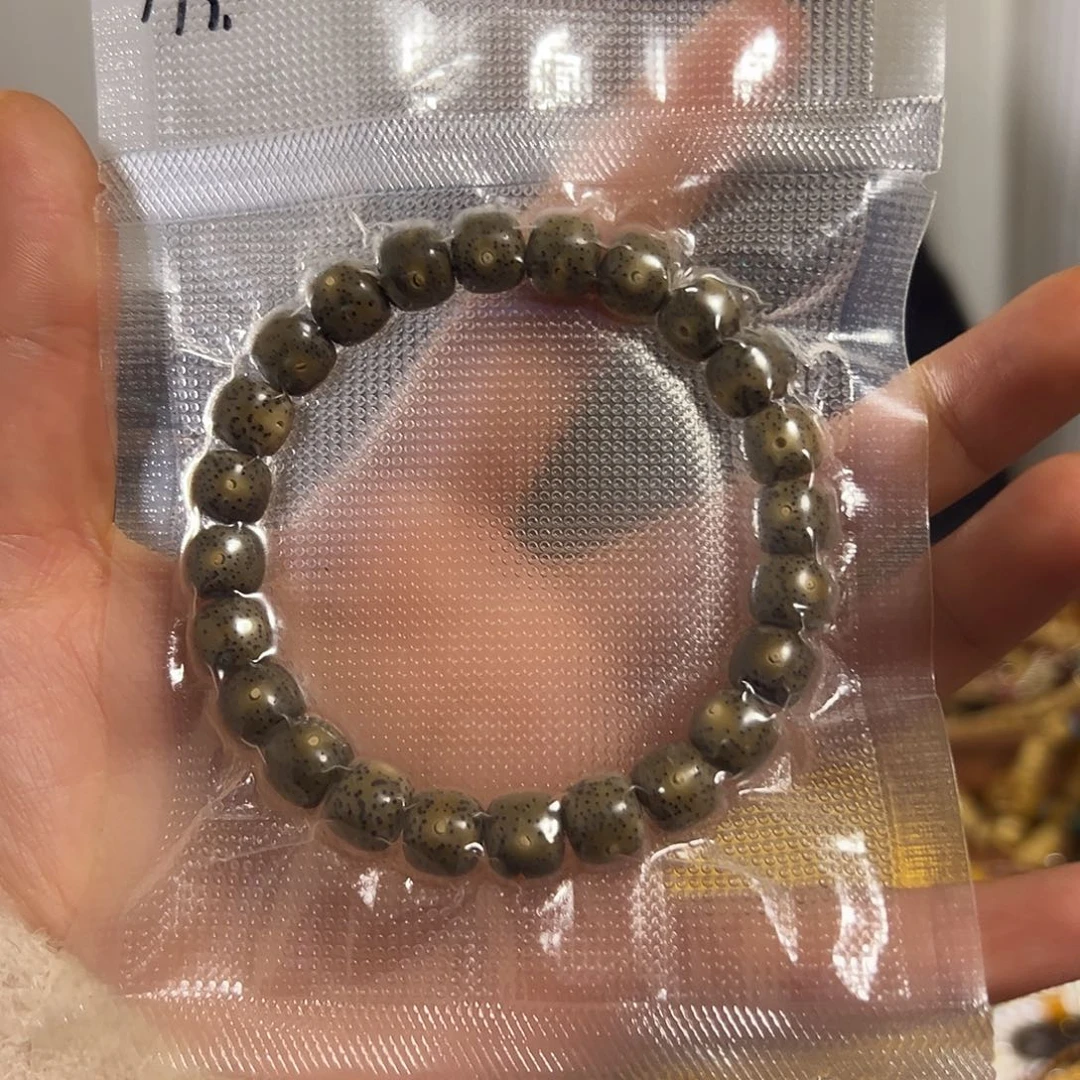 驼骨把件漂漂亮亮高瓷星星月月手串