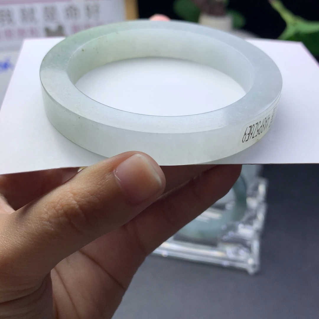 定制翡翠未镶嵌翡翠手镯54-55