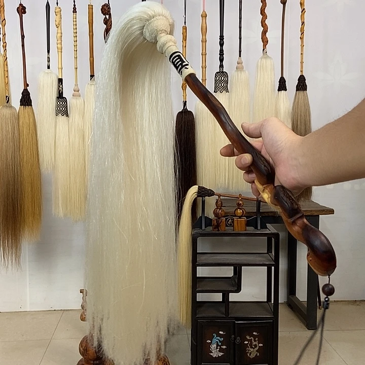 纯手工制作马尾拂尘