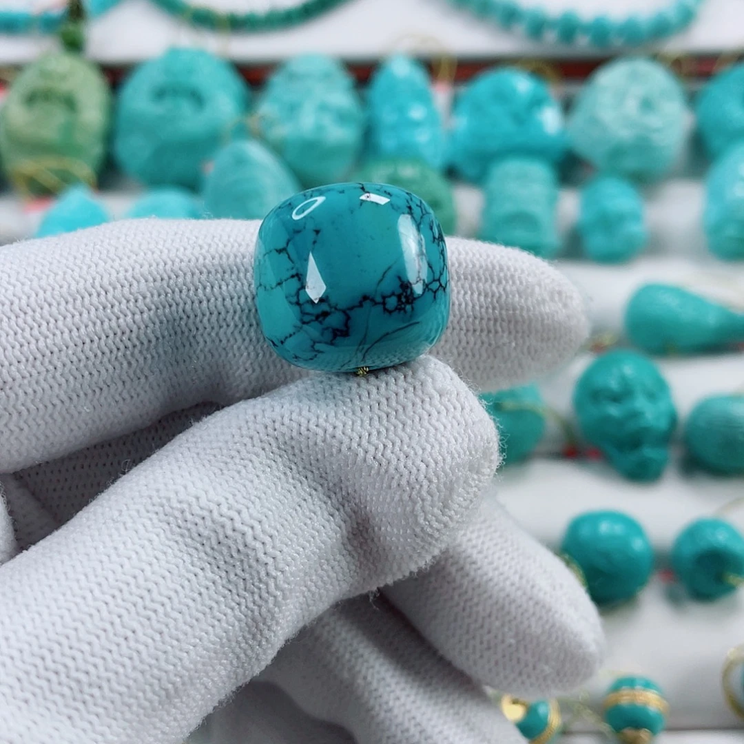 绿松石未镶嵌车挂