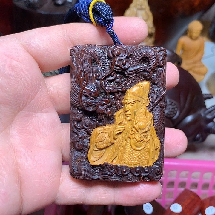 染料紫檀（血檀）关公