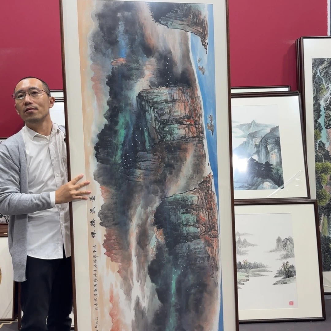 国画手绘作品210/80尺寸