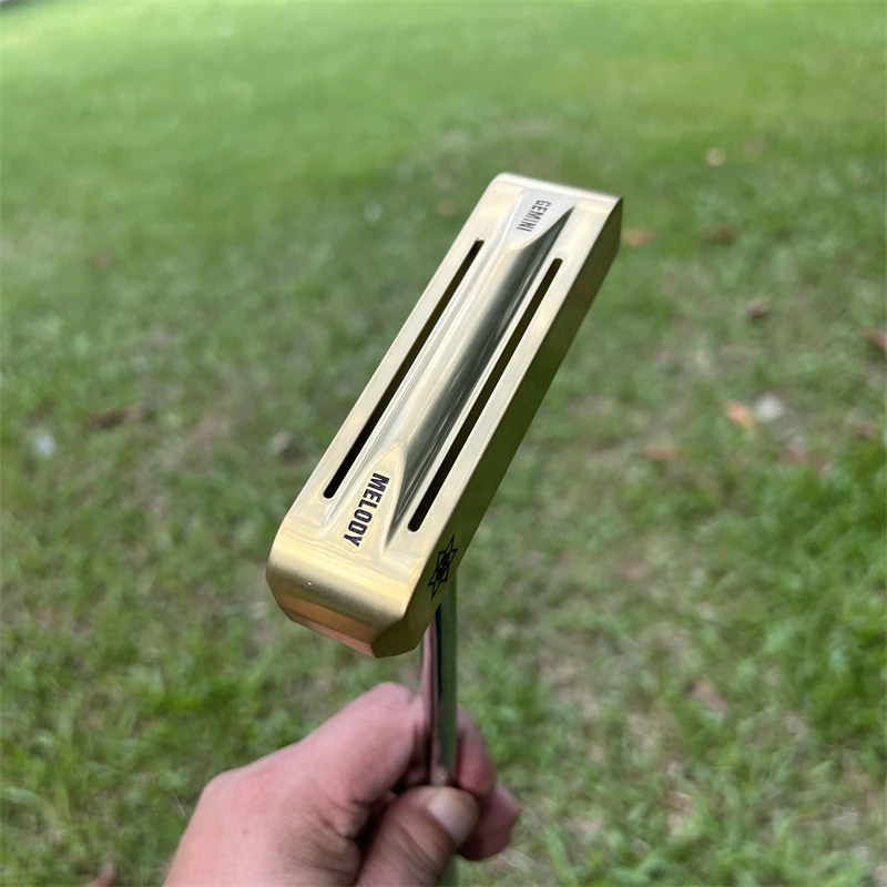 Melody双面铜推杆高尔夫零扭矩斜插镂空一字推杆清脆击球音效