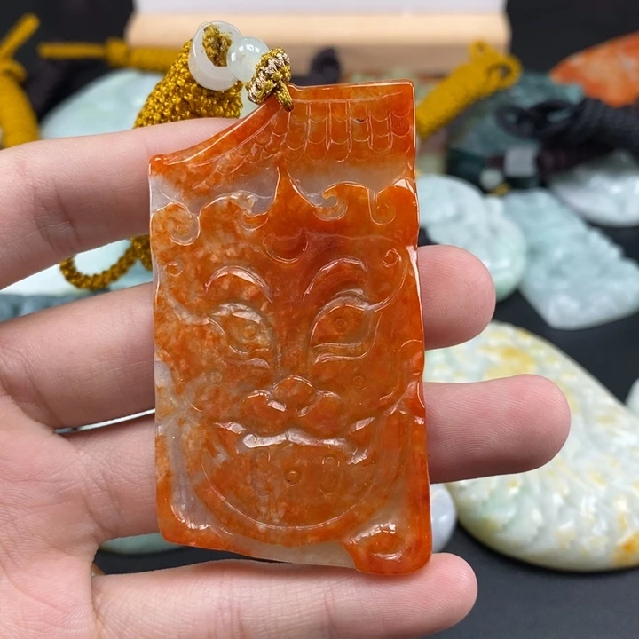 翡翠未镶嵌颈饰天然保真a货翡翠