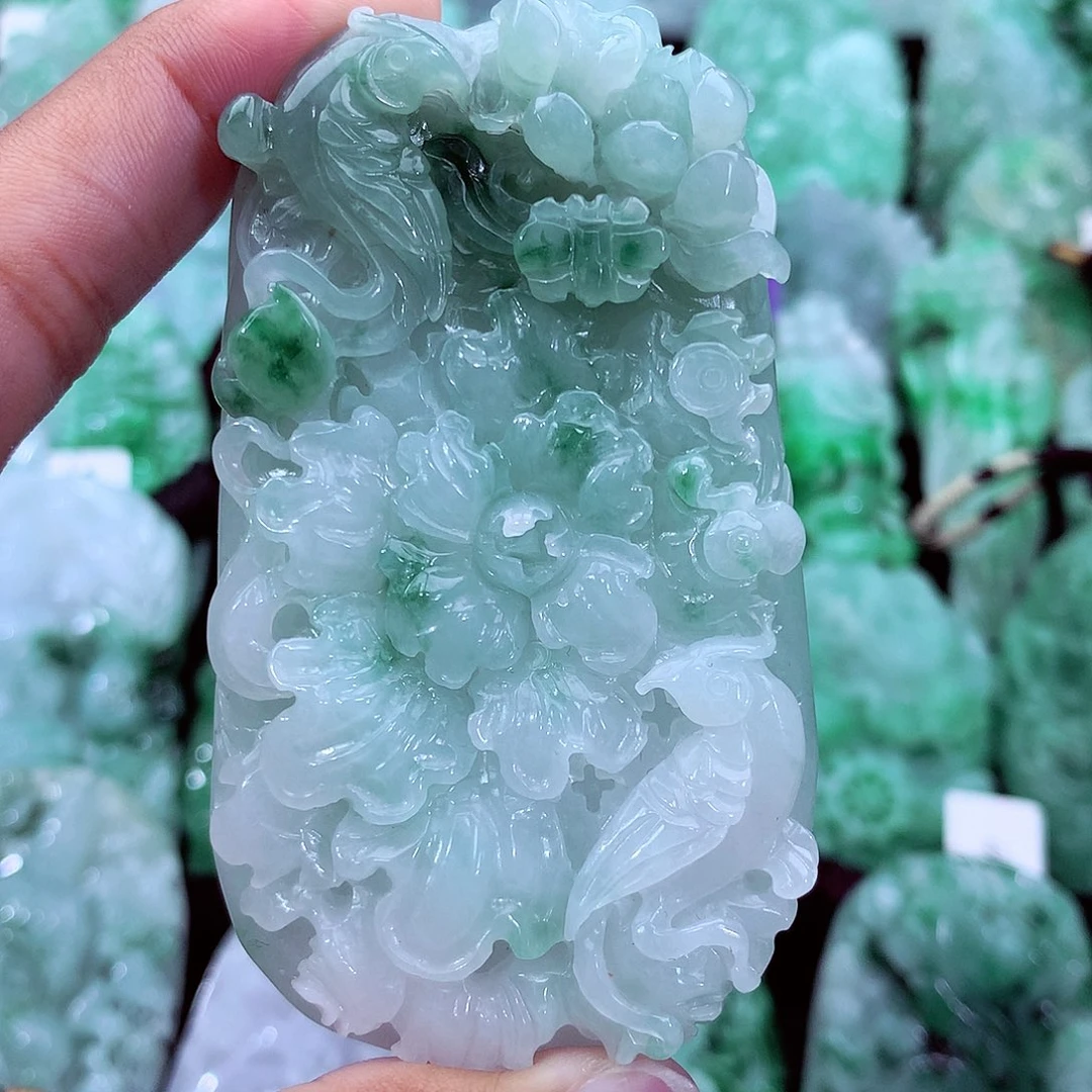 翡翠未镶嵌吊坠(不含链)