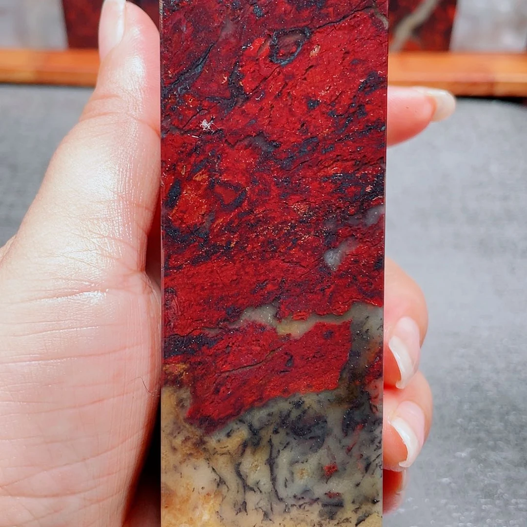 【闪购商品】玉桂林鸡血玉印章素章