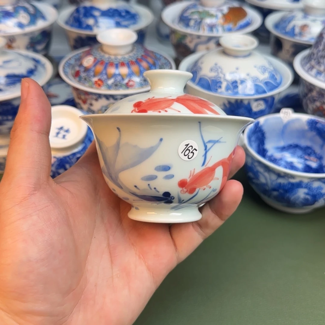 彦祖纯手工手绘茶具165