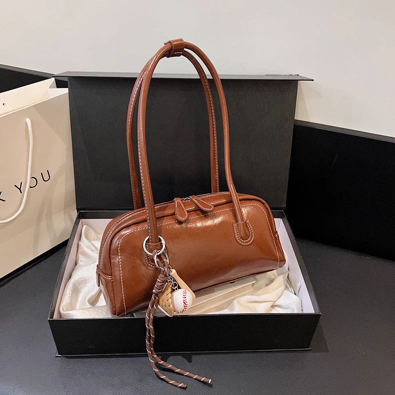 简约网包新款时尚秋冬单肩女包高级感腋下百搭波女士大容量单肩PU