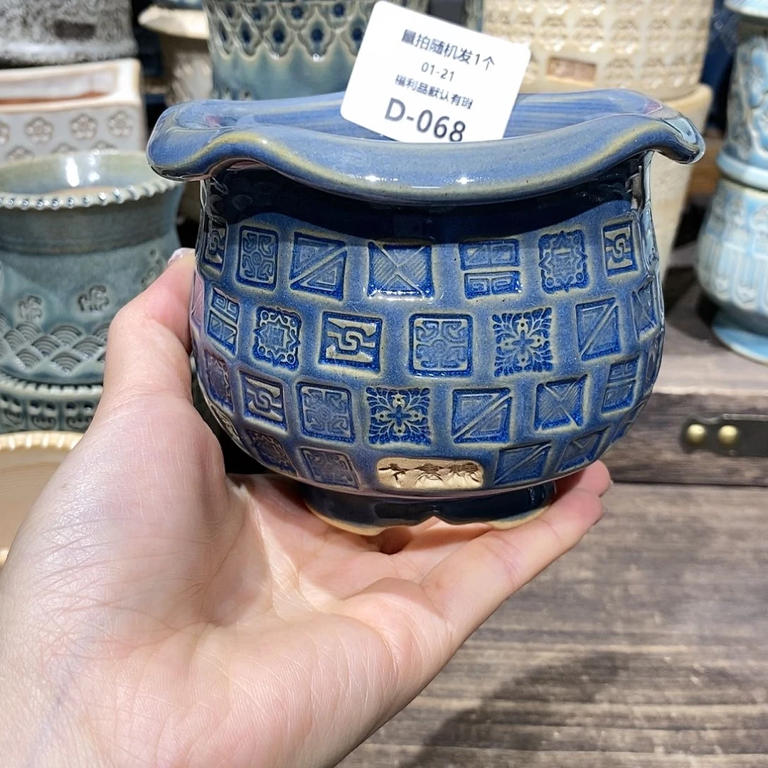 七里烧花盆1-21-070口径8梦**梦