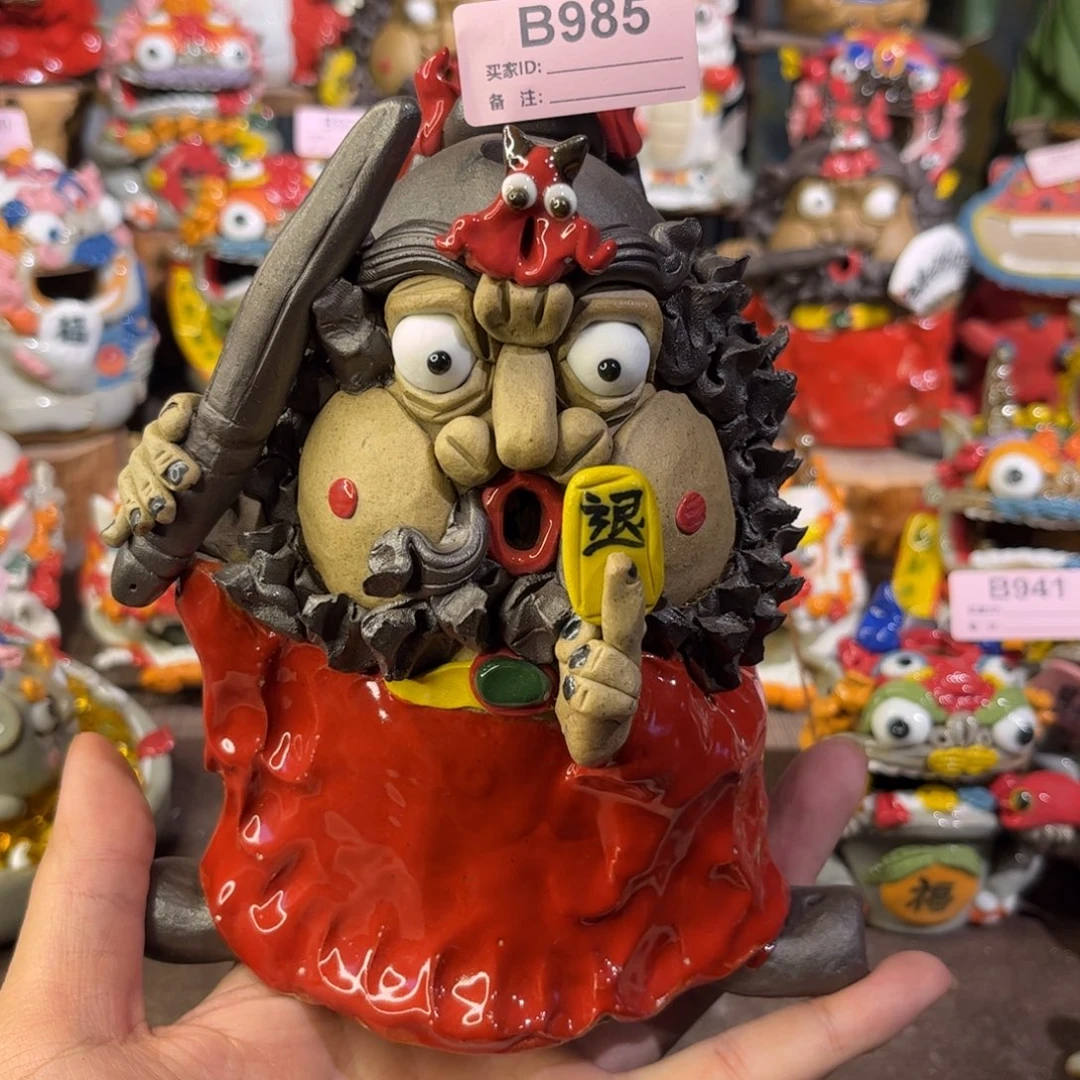 飞***里泥塑纯手工茶宠摆件