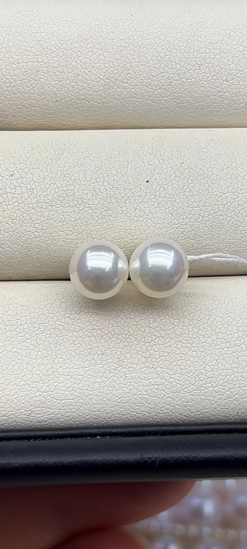 海水akoya珍珠耳钉（18K金）多样性发一件