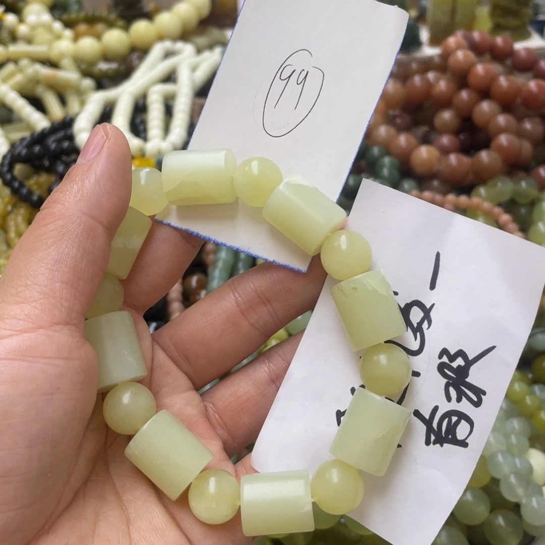 蛇纹石玉手链未镶嵌