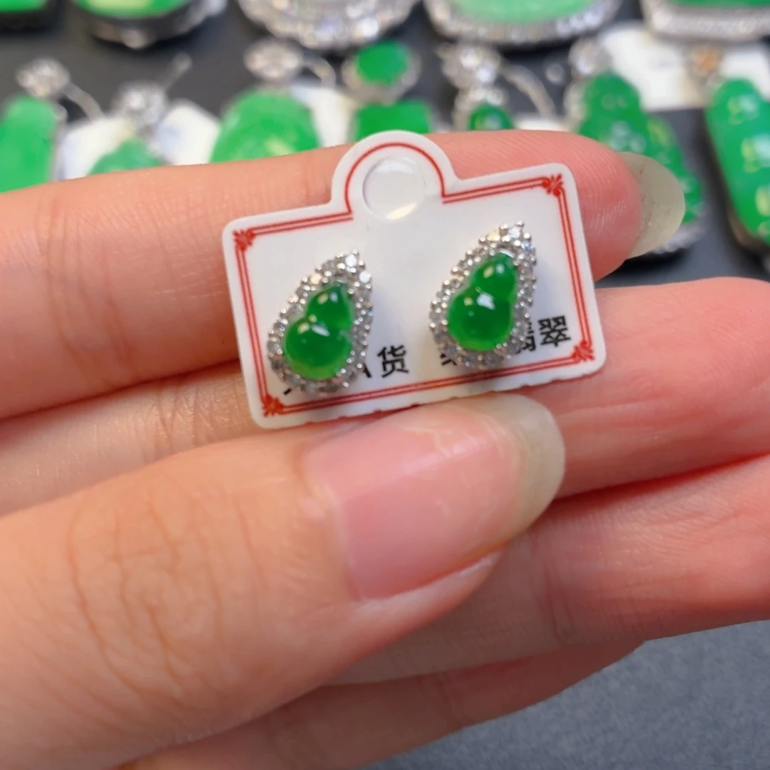 翡翠银S925镶嵌颈饰