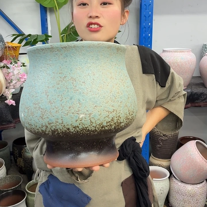 22×26 -粗陶花盆有孔-买买买