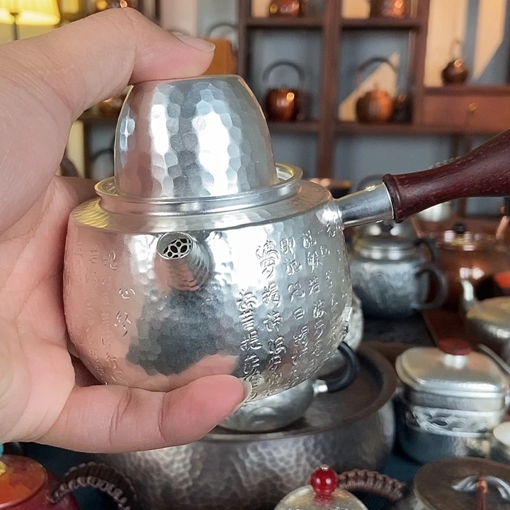 用***8纯手工制作一铜壶3杯子