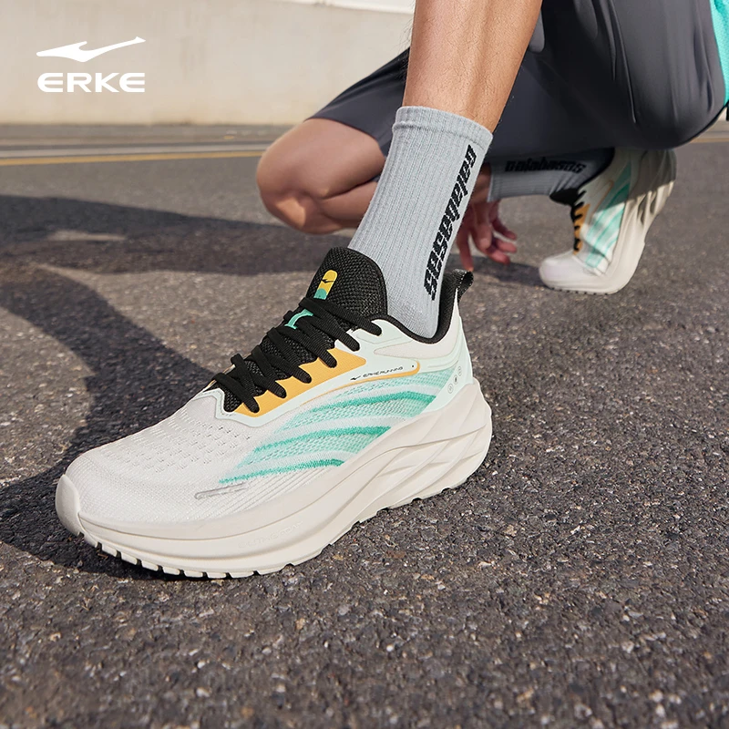 鸿星尔克-掣影3丨夏季中和科技缓震跑步网面跑鞋减震休闲鞋