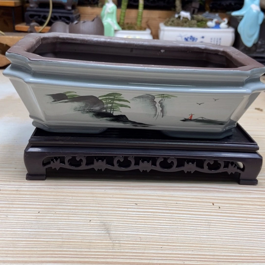 瓷片陶瓷花盆陶瓷艺术