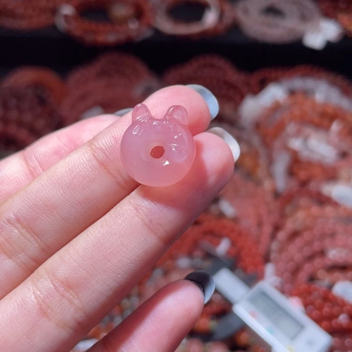 南红玛瑙未镶嵌甜甜圈2285打孔备注