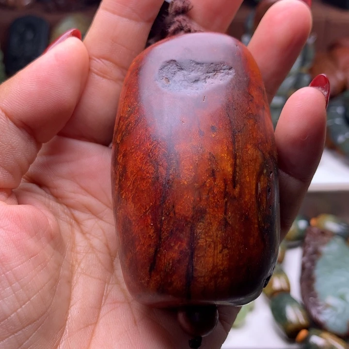 岫岩河磨玉（透闪石质玉）未镶嵌把件虎*哥
